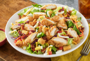 Crispy Chicken Strips Salad